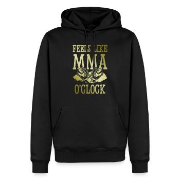 Mma Arts académiques mixtes - Sweat à capuche Premium bio Homme - noir - Devant - Nico (187cm)