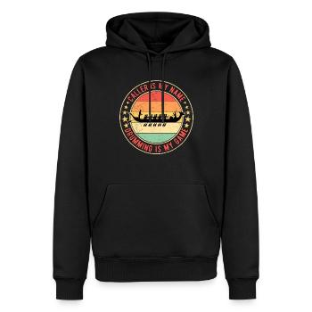 Drachenbootrennen Drachenboot Drums - Männer Premium Bio Hoodie - Schwarz - Vorne - Nico (187cm)