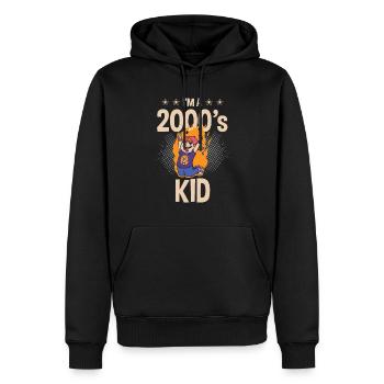 Ich Bin Ein 2000er Kid Decade 2000 Era Millenium - Männer Premium Bio Hoodie - Schwarz - Vorne - Nico (187cm)
