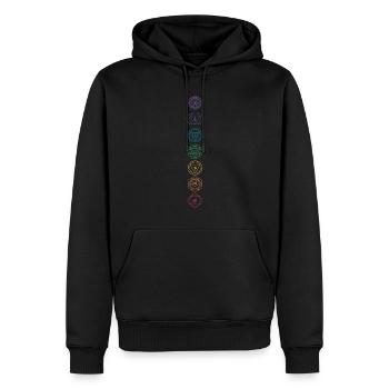 Hinduism Chakras Buddhism Sanskrit Meditation Vajr - Männer Premium Bio Hoodie - Schwarz - Vorne - Nico (187cm)