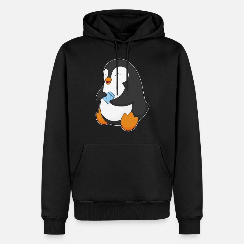 Penguin - Sweat à capuche Premium bio Homme - noir