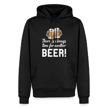 Cadeaux de bière Buveur de bière - Sweat à capuche Premium bio Homme - noir - Devant - Nico (187cm)