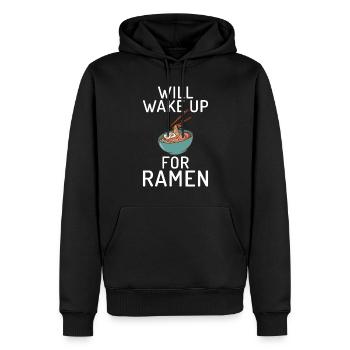 Ramen Liebhaber - Männer Premium Bio Hoodie - Schwarz - Vorne - Nico (187cm)