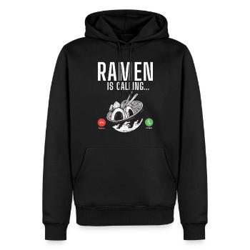 Ramen Liebhaber - Männer Premium Bio Hoodie - Schwarz - Vorne - Nico (187cm)