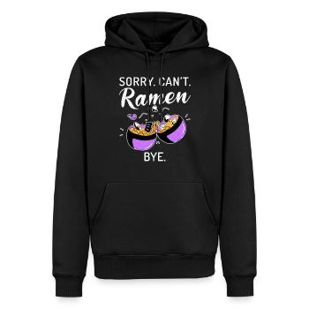 Ramen Liebhaber - Männer Premium Bio Hoodie - Schwarz - Vorne - Nico (187cm)