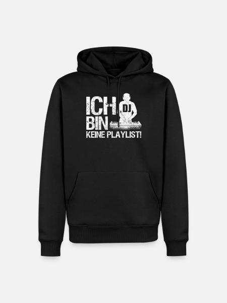 DJ Auftritt Auflegen - Männer Premium Bio Hoodie - Schwarz
