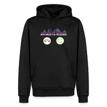 DJ Auftritt Auflegen - Männer Premium Bio Hoodie - Schwarz - Vorne - Nico (187cm)