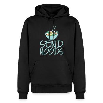 Ramen Liebhaber - Männer Premium Bio Hoodie - Schwarz - Vorne - Nico (187cm)