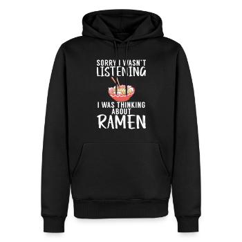 Ramen Liebhaber - Männer Premium Bio Hoodie - Schwarz - Vorne - Nico (187cm)