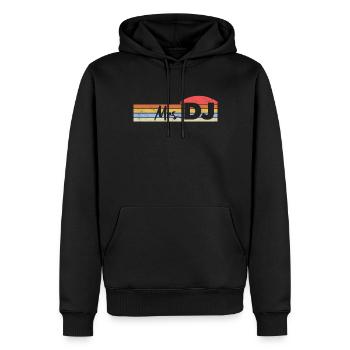 DJ Auftritt Auflegen - Männer Premium Bio Hoodie - Schwarz - Vorne - Nico (187cm)