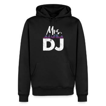 DJ Auftritt Auflegen - Männer Premium Bio Hoodie - Schwarz - Vorne - Nico (187cm)