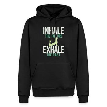 Yogalehrer Spruch Für Yogi Yoga - Männer Premium Bio Hoodie - Schwarz - Vorne - Nico (187cm)