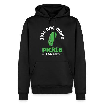 Just One More Pickle I Swear - Männer Premium Bio Hoodie - Schwarz - Vorne - Nico (187cm)