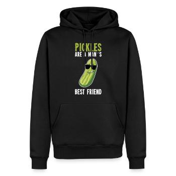 Pickles Are A Mans Best Friend - Männer Premium Bio Hoodie - Schwarz - Vorne - Nico (187cm)