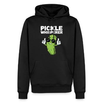 Pickle Whisperer - Männer Premium Bio Hoodie - Schwarz - Vorne - Nico (187cm)