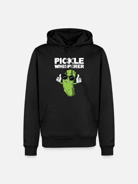 Pickle Whisperer - Men’s Premium Organic Hoodie - black