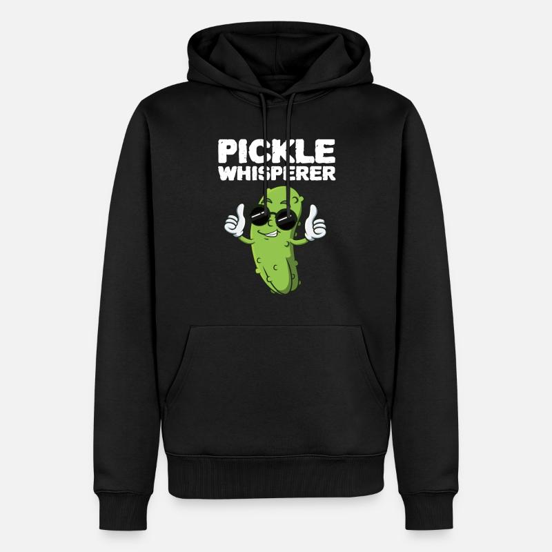 Pickle Whisperer - Männer Premium Bio Hoodie - Schwarz
