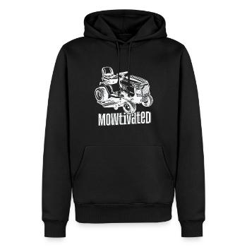 Mowtivated Lawn Mower Paysagiste - Sweat à capuche Premium bio Homme - noir - Devant - Nico (187cm)