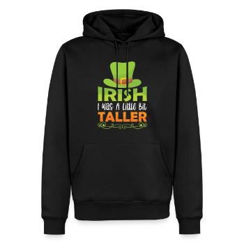 St Patrick's Day Irish Ireland Irish Gaelic - Men’s Premium Organic Hoodie - black - Front - Nico (187cm)