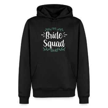 Braut Team Party Heiraten Bräute Hochzeit - Männer Premium Bio Hoodie - Schwarz - Vorne - Nico (187cm)