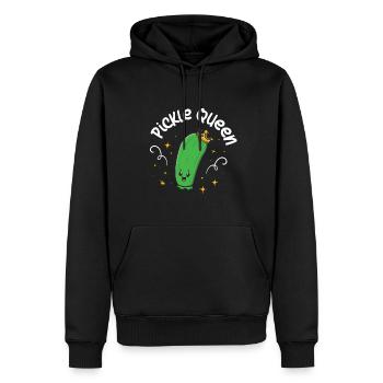 Pickle Queen - Männer Premium Bio Hoodie - Schwarz - Vorne - Nico (187cm)