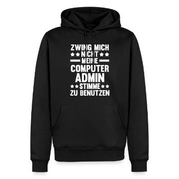 Administrator Informatiker Programmierer Admin - Männer Premium Bio Hoodie - Schwarz - Vorne - Nico (187cm)