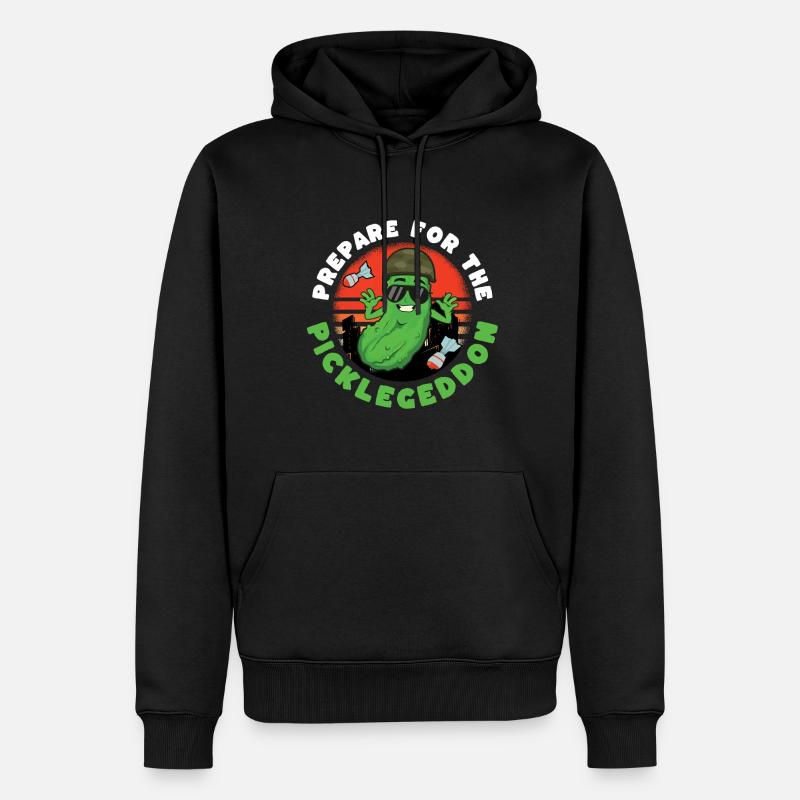 Préparez-vous pour le Picklegeddon - Sweat à capuche Premium bio Homme - noir