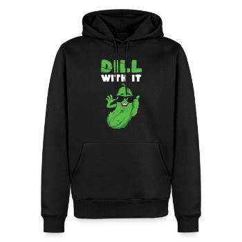 Dill With It - Männer Premium Bio Hoodie - Schwarz - Vorne - Nico (187cm)