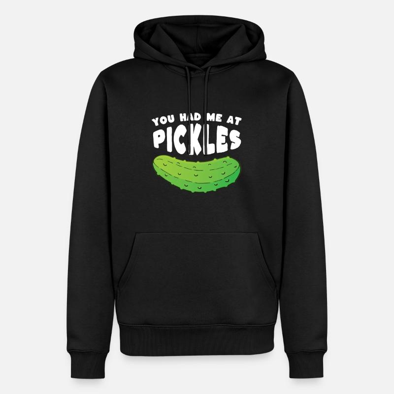 Tu m’as eu à Pickles - Sweat à capuche Premium bio Homme - noir