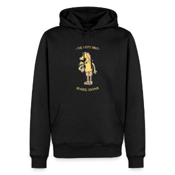 The Mysterious Reverse Centaur - Männer Premium Bio Hoodie - Schwarz - Vorne - Nico (187cm)