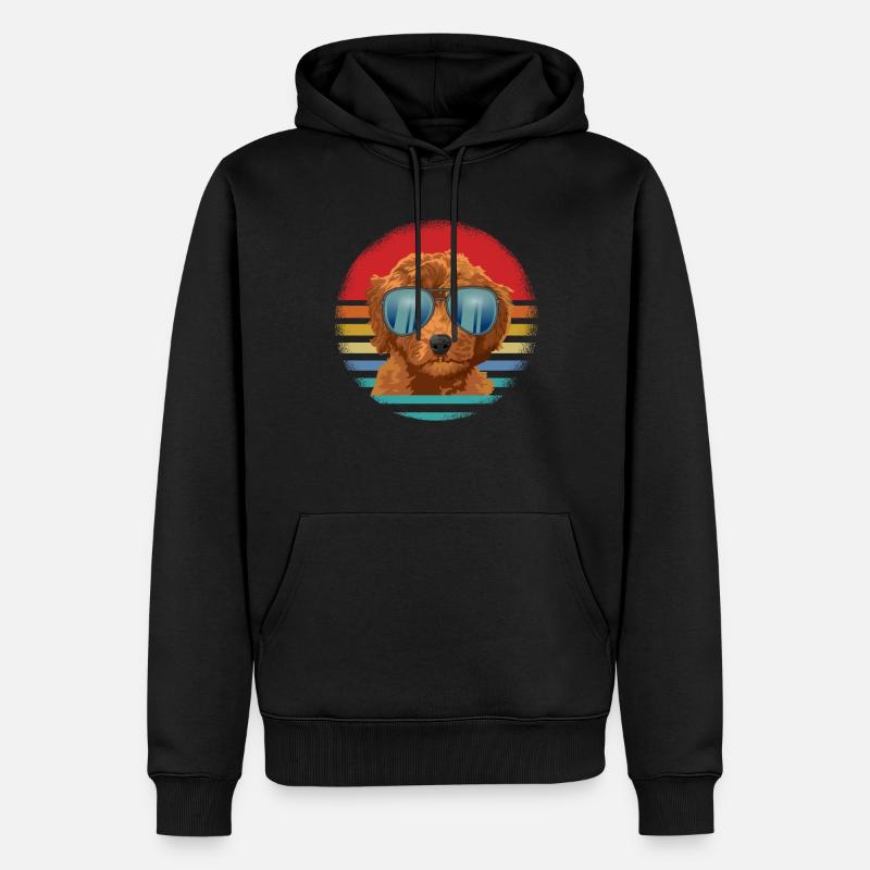 goldendoodle Hund - Männer Premium Bio Hoodie - Schwarz