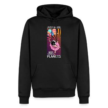 Astronautes de Planet Girl Ballerina - Sweat à capuche Premium bio Homme - noir - Devant - Nico (187cm)