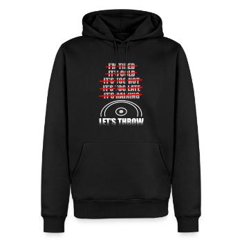 Leichtathletik Event Sport Diskutiere Wurflegende - Männer Premium Bio Hoodie - Schwarz - Vorne - Nico (187cm)