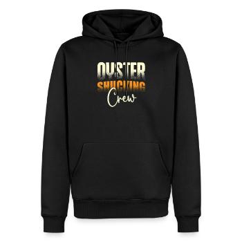 Austernschalen-crew - Männer Premium Bio Hoodie - Schwarz - Vorne - Nico (187cm)