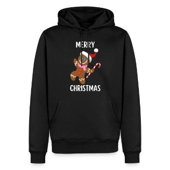 Merry Christmas Lustiges Weihnachtsshirt - Männer Premium Bio Hoodie - Schwarz - Vorne - Nico (187cm)