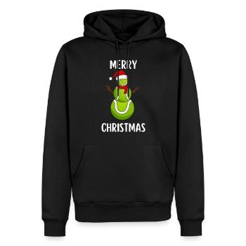 Joyeux Noël Drôle de Chemise de Noël - Sweat à capuche Premium bio Homme - noir - Devant - Nico (187cm)