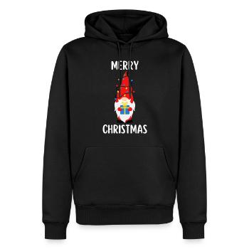 Joyeux Noël Drôle de Chemise de Noël - Sweat à capuche Premium bio Homme - noir - Devant - Nico (187cm)