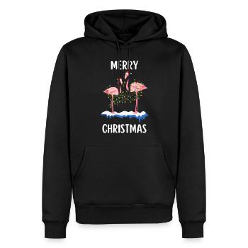 Joyeux Noël Drôle de Chemise de Noël - Sweat à capuche Premium bio Homme - noir - Devant - Nico (187cm)