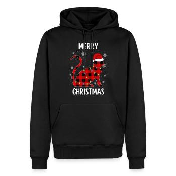 Merry Christmas Lustiges Weihnachtsshirt - Männer Premium Bio Hoodie - Schwarz - Vorne - Nico (187cm)