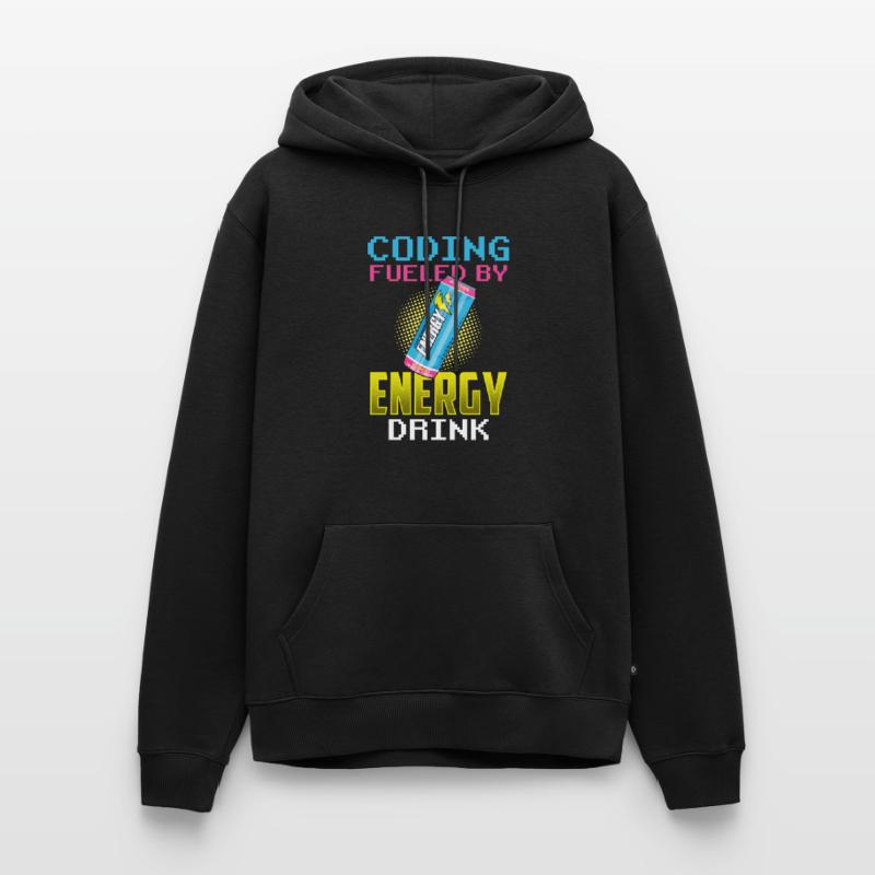 Programming with Energydrinks Coder Coding Code Men’s Premium Organic Hoodie