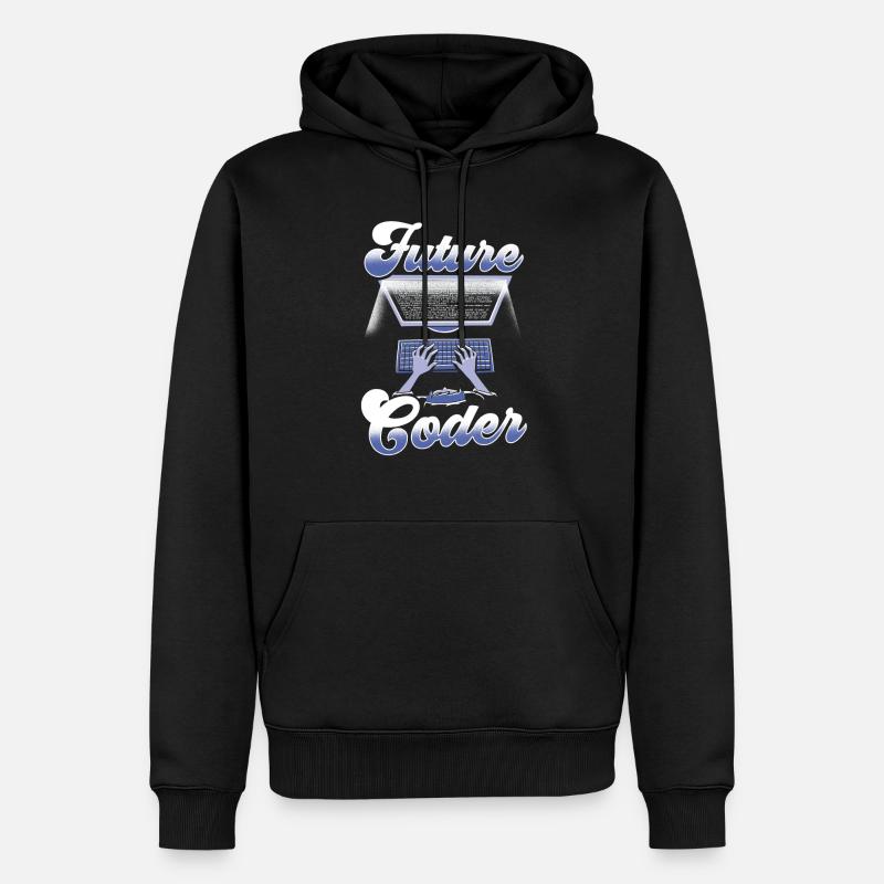 Zukünftiger Coder Code Programmierer Coding - Männer Premium Bio Hoodie - Schwarz