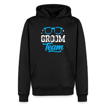 Groom Team Party Wedding Sayings - Men’s Premium Organic Hoodie - black - Front - Nico (187cm)