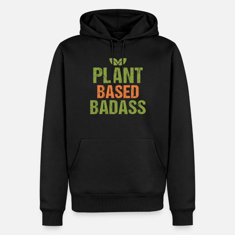 Veggie Lover Vegan Cadeau - Sweat à capuche Premium bio Homme - noir