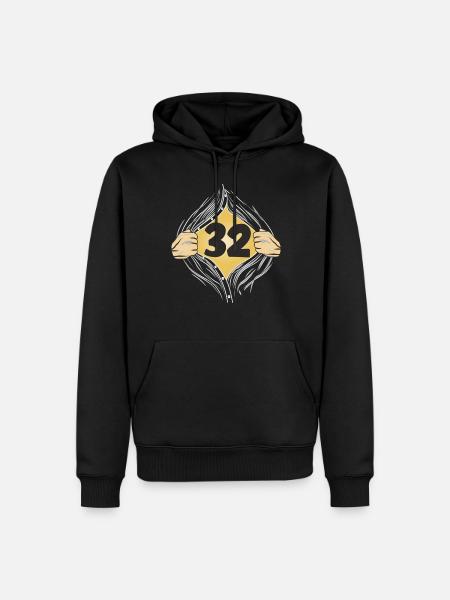 32 PUT ON SHIRT - Men’s Premium Organic Hoodie - black
