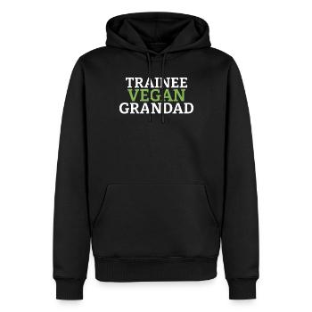 Veggie Lover Vegan Gift - Men’s Premium Organic Hoodie - black - Front - Nico (187cm)