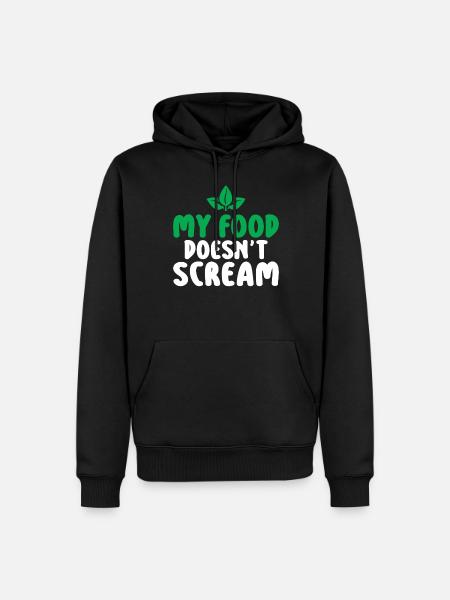 Veggie Lover Vegan Gift - Men’s Premium Organic Hoodie - black