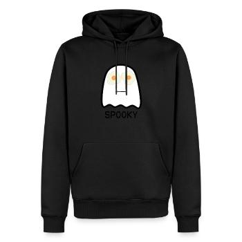 Gespenst - Männer Premium Bio Hoodie - Schwarz - Vorne - Nico (187cm)