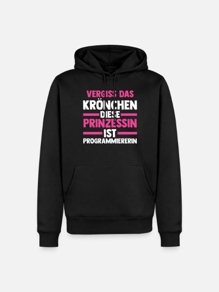 Programmieren Entwickler Prinzessin Programmierer - Männer Premium Bio Hoodie - Schwarz