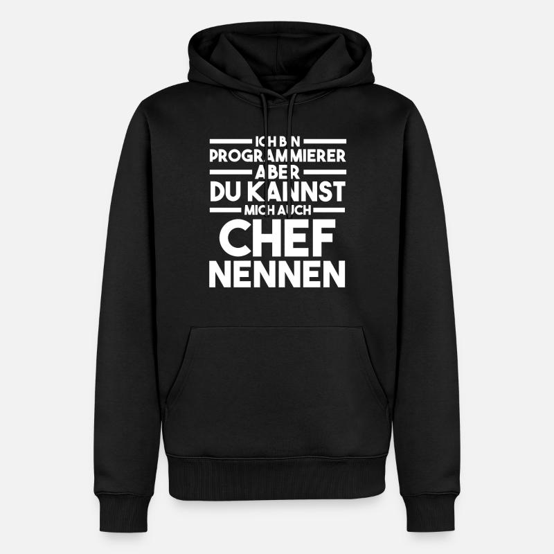 Programmieren Entwickler Coder Programmierer - Männer Premium Bio Hoodie - Schwarz