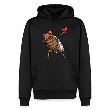 Dabbing Cigale Entomologie Entomologie des insectes Entomologiste - Sweat à capuche Premium bio Homme - noir - Devant - Nico (187cm)